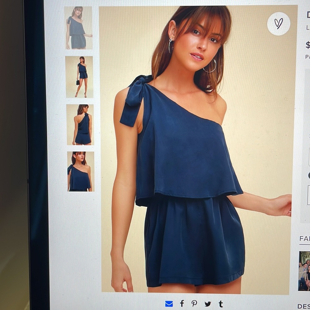 Lulu’s Navy Romper